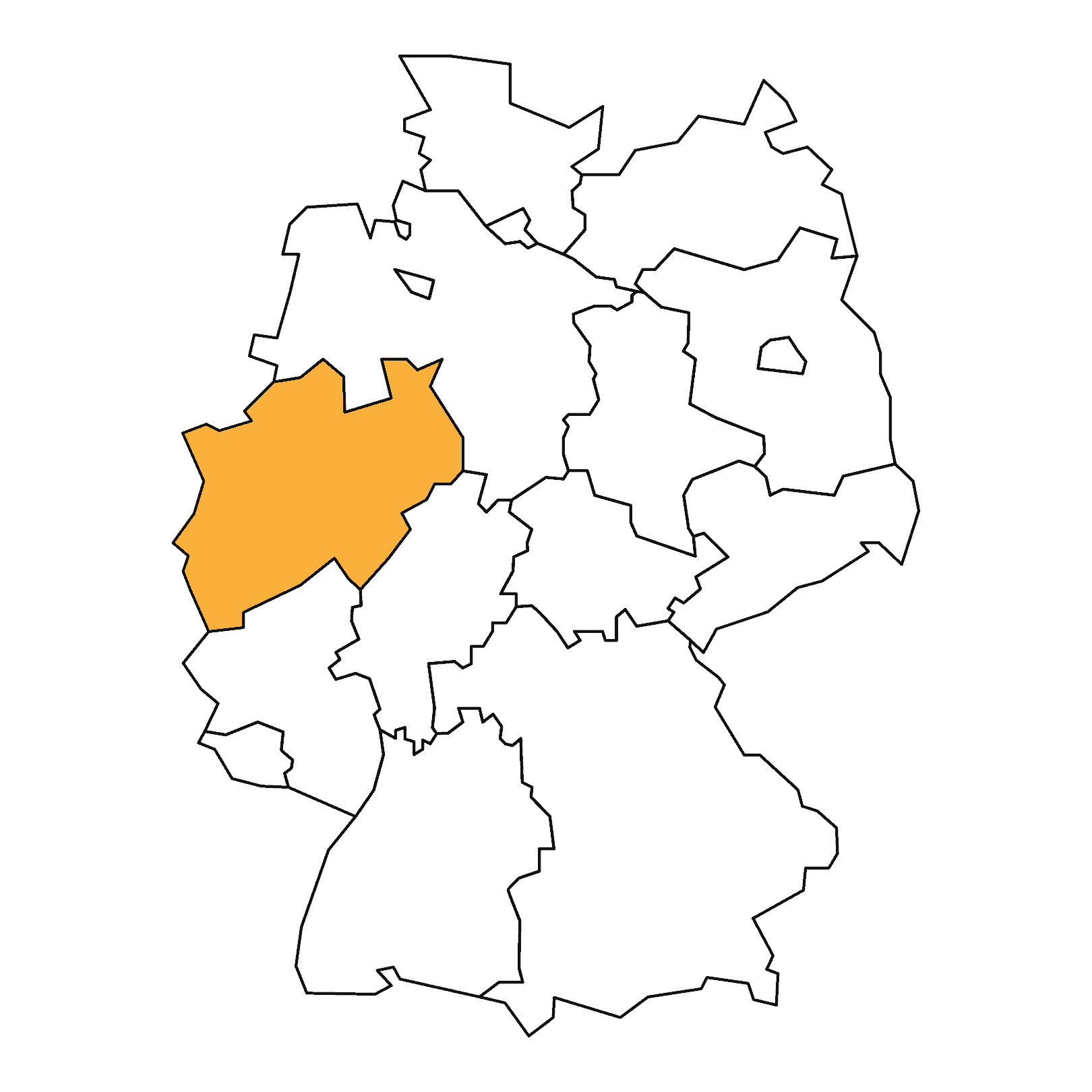 Deutschlandkarte - NRW